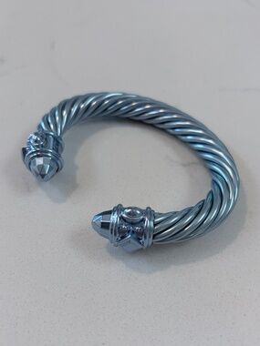 David Yurman Aluminum Bracelet - Light Blue S/M